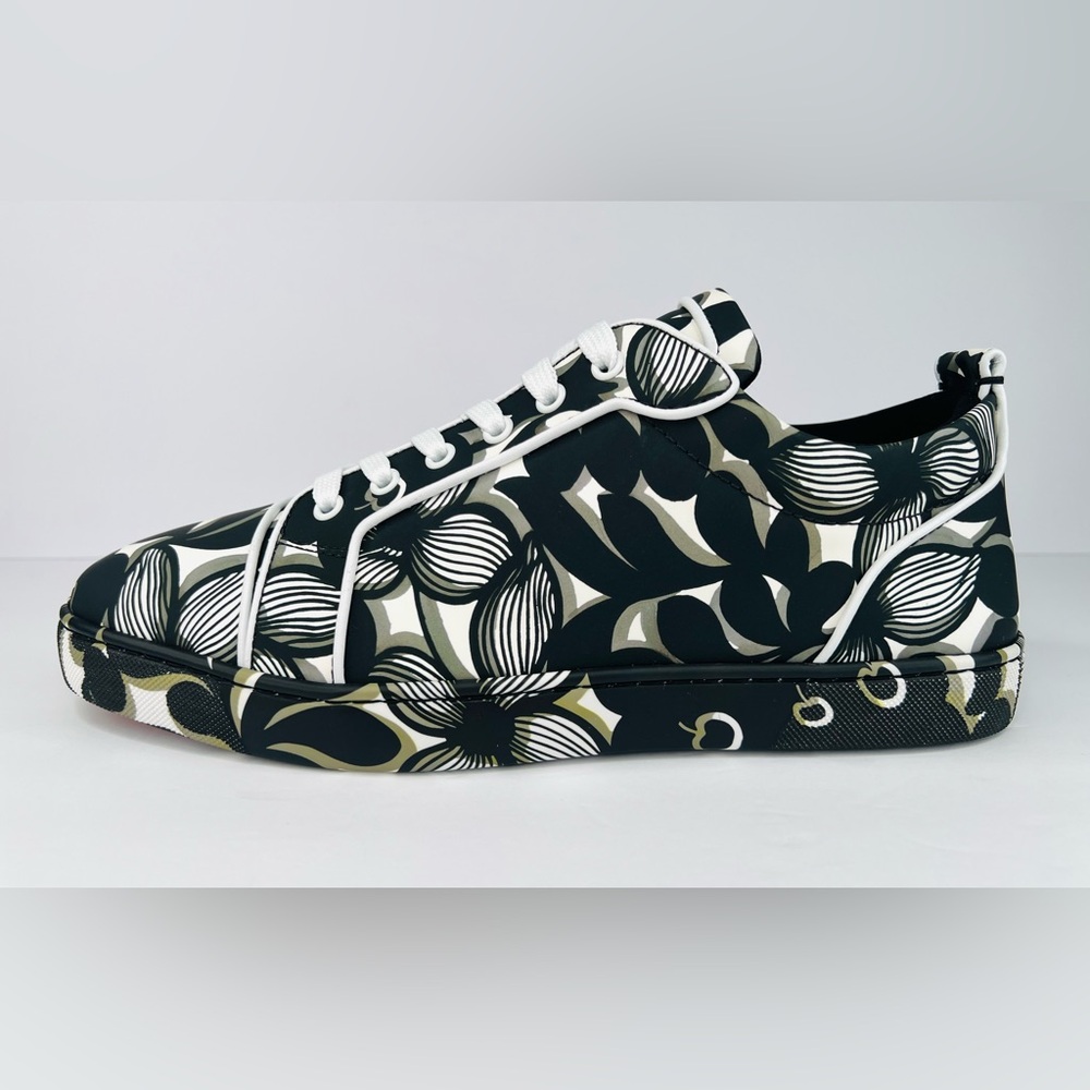 CHRISTIAN LOUBOUTIN Louis Junior Orlato Flat Petunia Men Sneakers EU 45 - US 12 - Picture 10 of 12